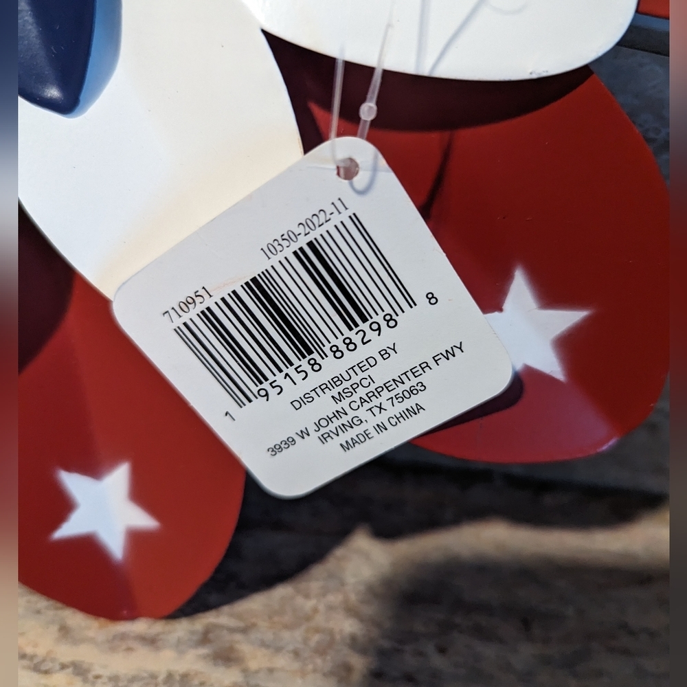 American 4th of July memorial Day Decor Supplies NWT Sign, Garland, Cupcake Mold - Picture 5 of 12